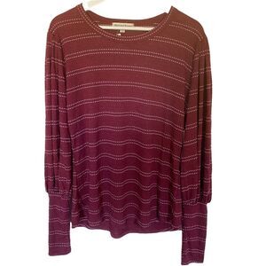 Above and beyond NEW red striped balloon long sleeve XL